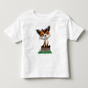 Little Fox And Butterfly T Shirt  Children & Baby