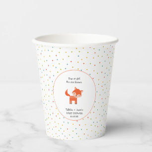 Little Fox baby shower Paper Cups