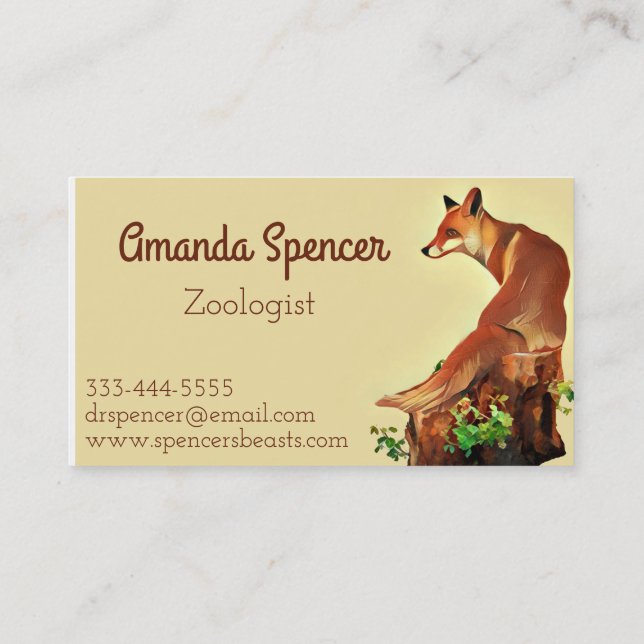 Little Fox Business Card (Back)