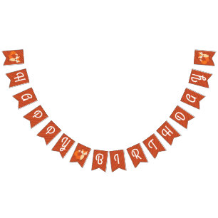 Little Fox Cute Colourful 1st Birthday Party Theme Bunting