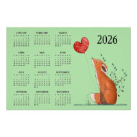 Little Fox Design 2026 Calendar