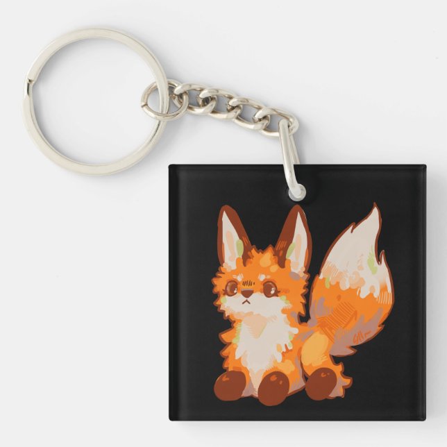 Little Fox, fox Key Ring (Front)