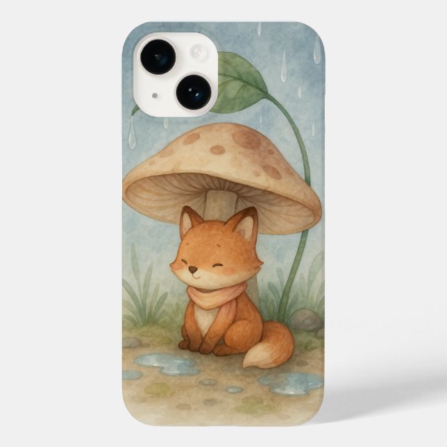 Little Fox in the Rain Case-Mate iPhone Case (Back)