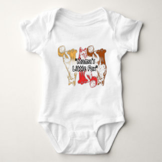 Little fox onsies with cute saying "mamas little.. baby bodysuit