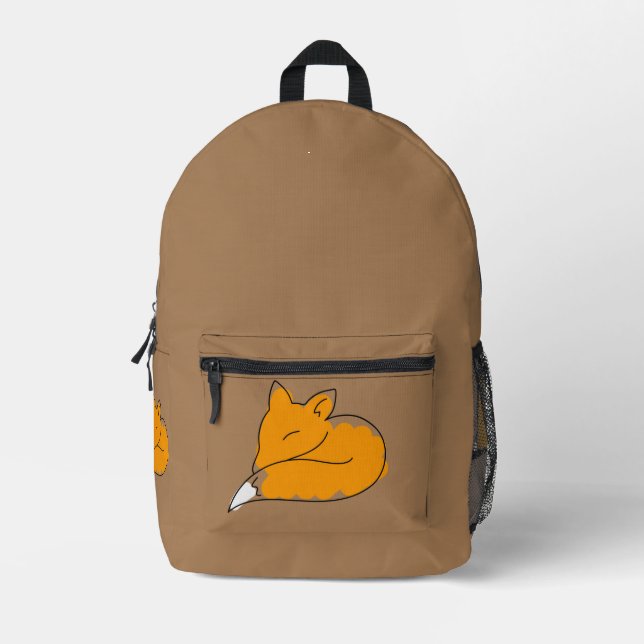 Little fox  printed backpack (Front)