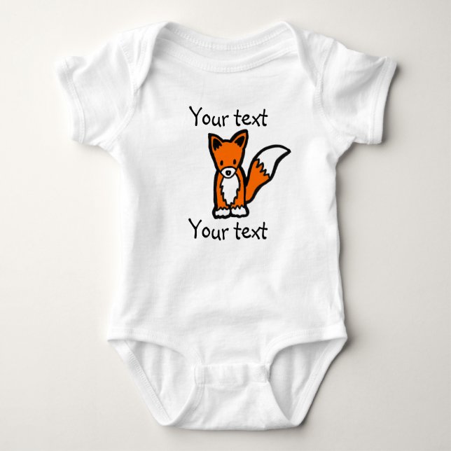 Little Fox Romper Creeper (Front)