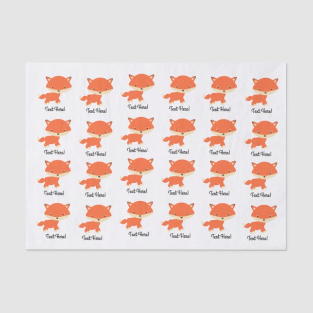 Little fox tissue paper (Front)