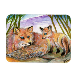 Little Fox's Nap Time Magnet