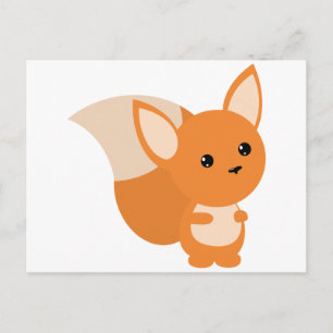 Little Foxy Poo Postcard