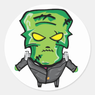 Little Frankie Classic Round Sticker