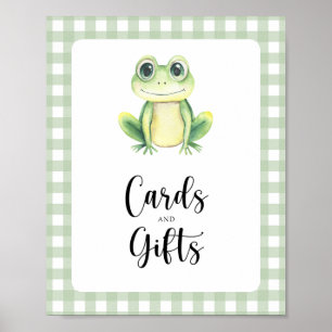 Little frog - cards and gifts baby shower poster
