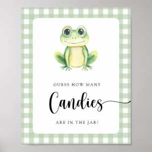 Little frog - guess how many candies poster