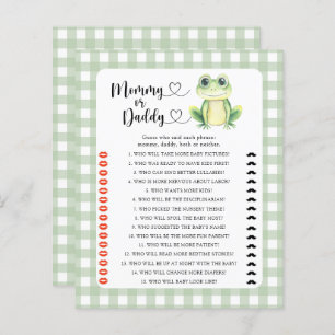 Little frog - mummy or daddy baby shower game