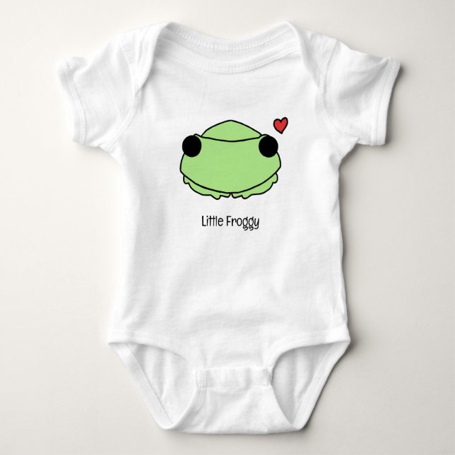 Little Froggy Baby Bodysuit (Front)