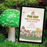 Little Fun Guy, Mushroom Fungi Birthday