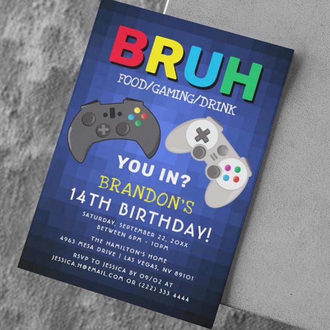 Little Gamer's Birthday Bash Invitation (Creator Uploaded)