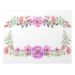 Little garden frame design notepad