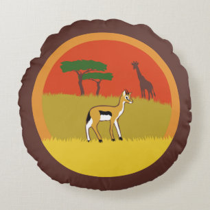Little Gazelle Round Cushion