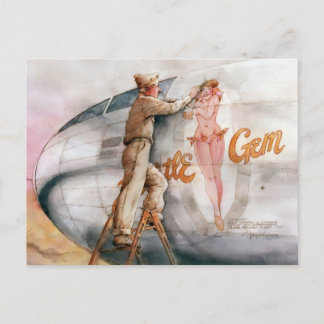 "Little Gem" Nose Art Postcard