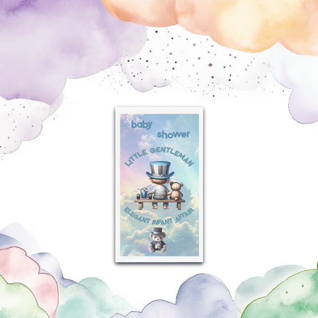 Little Gentleman Baby Shower | Paper  Napkin (Creator Uploaded)