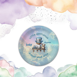 Little Gentleman Baby Shower   Paper Plate