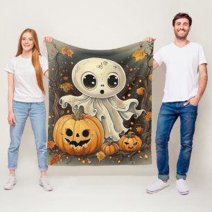 Little Ghost 2 Fleece Blanket