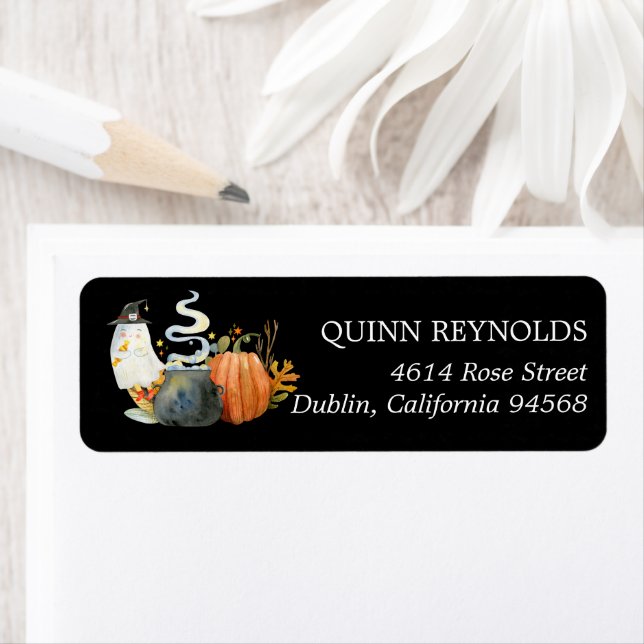 Little Ghost | Baby Shower Return Address Label (Insitu)