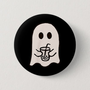 Little Ghost Ice Coffee Costume Halloween 6 Cm Round Badge