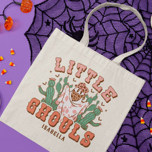 Little Ghouls Halloween Ghost Personalised Name Tote Bag