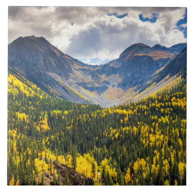 Little Giant & Kendall Peak, Silverton, Colorado Tile (Front)