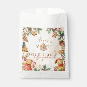 Little Gingerbread Christmas Birthday Thank you Favour Bags