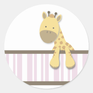Little Giraffe {Pink} | Stickers