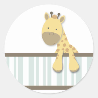 Little Giraffe {Teal} | Stickers