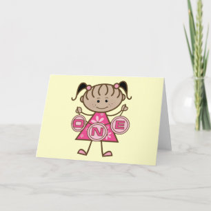 Little Girl 1st Birthday T-shirts and Gifts Card
