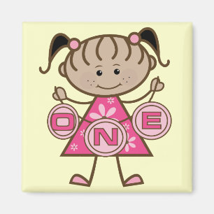 Little Girl 1st Birthday T-shirts and Gifts Magnet