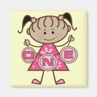 Little Girl 1st Birthday T-shirts and Gifts Magnet