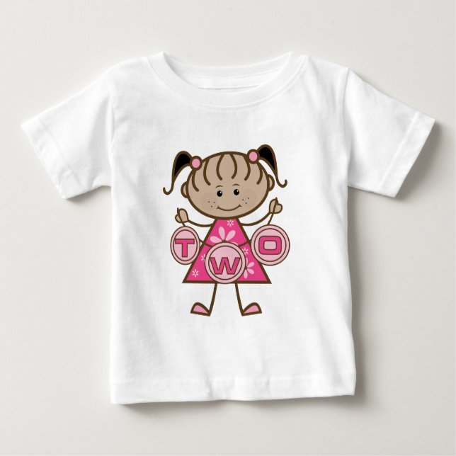 Little Girl 2nd Birthday T-shirts and Gifts (Front)