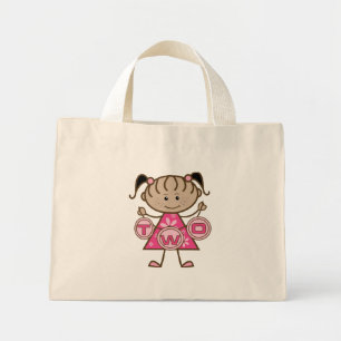 Little Girl 2nd Birthday T-shirts and Gifts Mini Tote Bag