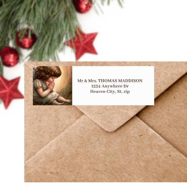 Little Girl Angel Radiant Halo Return Address (Creator Uploaded)