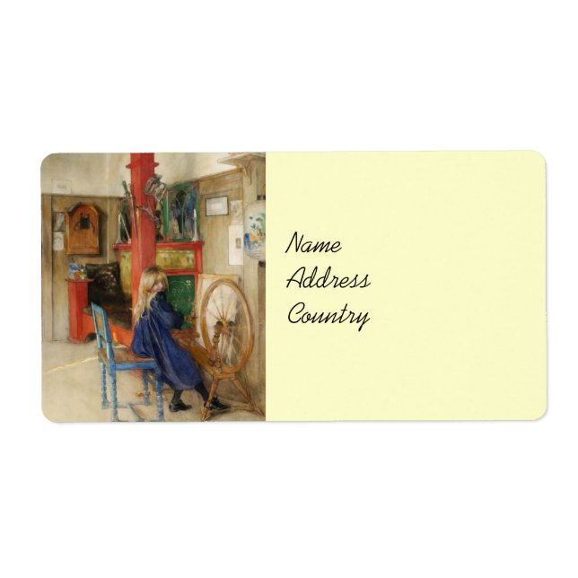 Little Girl at Spinning Wheel (Front)