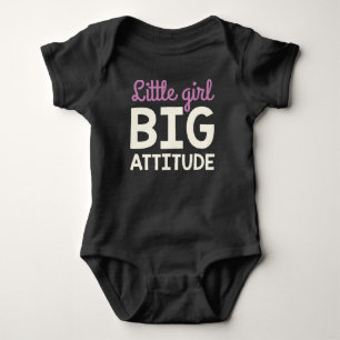 Little Girl Big Attitude Baby Bodysuit