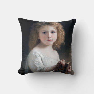 Little Girl, Bouguereau Cushion