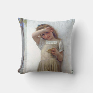 Little Girl, Bouguereau Cushion