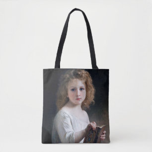 Little Girl, Bouguereau Tote Bag