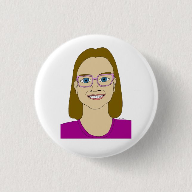 little girl   button (Front)