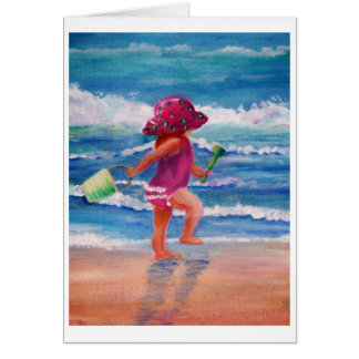Little girl by the ocean