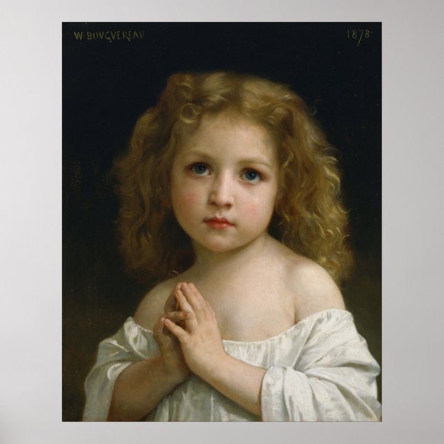 Little Girl by William-Adolphe Bouguereau Poster (Front)
