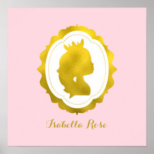 Little Girl Cameo Wall Art