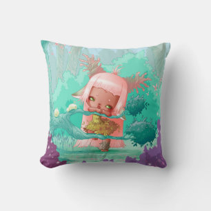 Little girl deer cushion