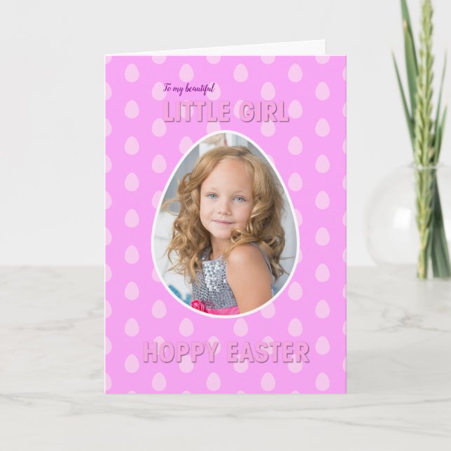 Little girl easter card (Front)